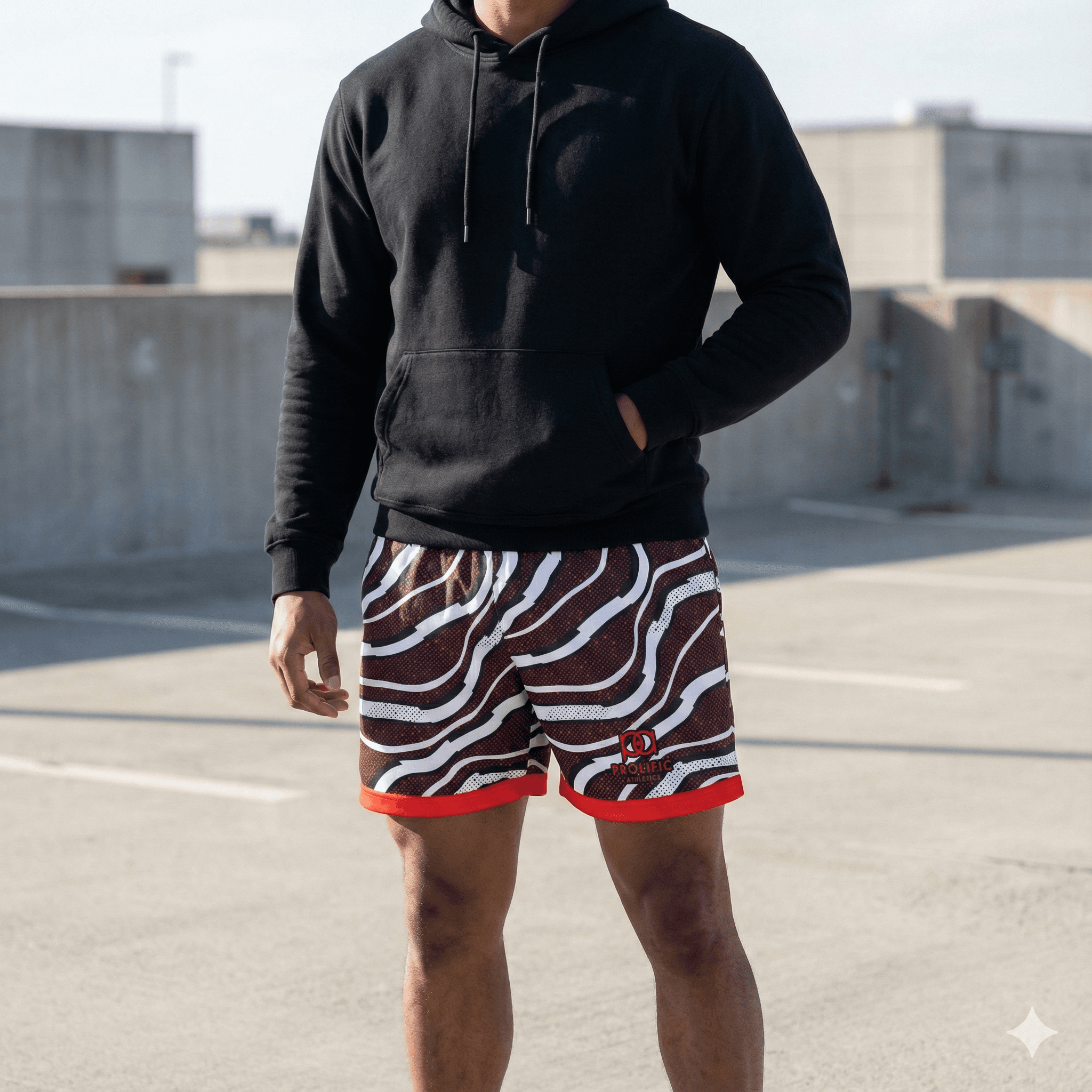 Crimson Pulse Shorts - Product